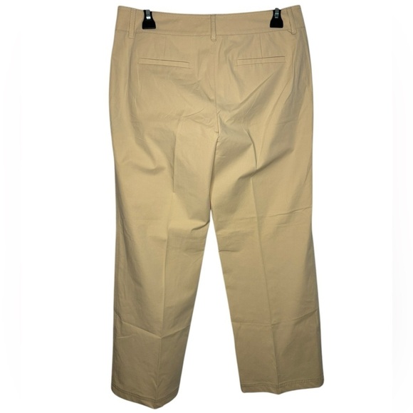 Lafayette 148 Business Casual Tan Stone Trouser Cropped Pants Size 4 - Picture 7 of 12